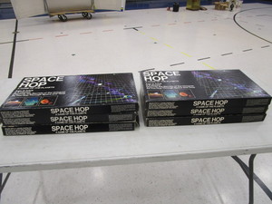 lot 76 image: (6) Space Hop Board Games