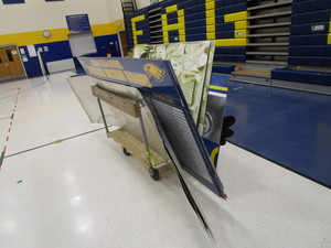 lot 95 image: Large Alum Signs (cart not included)