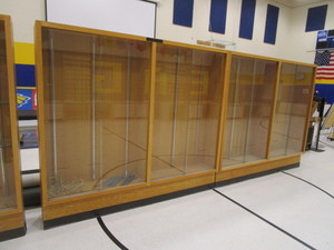 lot 98 image: (2) Trophy Cases 16x8x7 (no shelves)