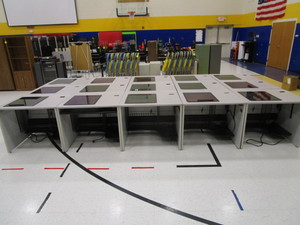 lot 109 image: (15) Nova Computer Workstation Desks 36x30x30