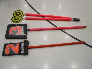 lot 166 image: Football Down Markers & Measuring Sticks
