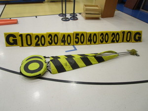 lot 168 image: Football Down Measuring Sticks & Yardage Markers