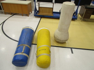lot 170 image: (3) Football Tackling Dummies