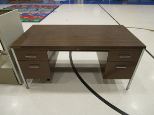 lot 187 image: Steel Desk