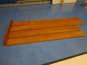 lot 210 image: Hardwood Bench Tops (2) 10x102 (2) 10x116