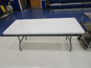 lot 132 image: 6 Poly Banquet Table