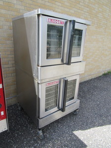 lot 45-A image: Blodgett Gas Commercial Convection Double Stack Oven 38x37x72