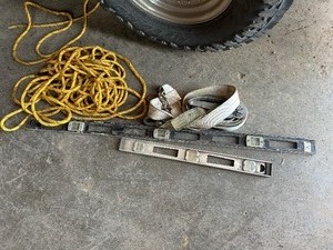 Levels, Chain Strap, Tie Down and a Rope