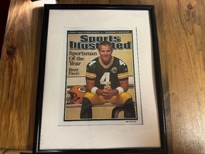 Framed Brett Favre Sports Illustrated Cover
