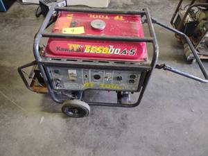 Kawasaki Generator, 5000 Watt, Dead...