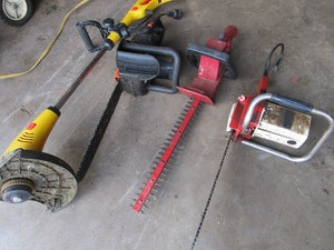 Electric Chainsaws, Trimmer, Whip