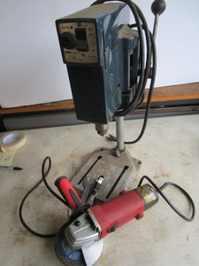 Drill Press, Angle Grinder