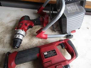 Reciprocating Saw, Drill, Light
