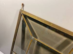 lot 93 image: PURE AND SIMPLE LEADED BEVELED GLASS PIECE