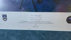 lot 114 image: FIRST VICTORY - FEBRUARY 13 - 15, 1951 BATTLE OF CHIPYONG-NI BY JAMES DIETZ