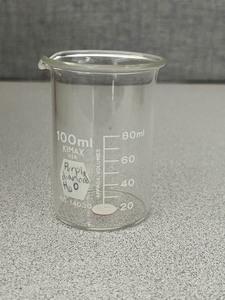 lot 50 image: 17 ASSORTED - Used 100ml Beakers