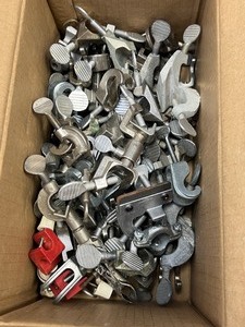 lot 76 image: Full Box of Used Clamps, Regular, Dual, Single