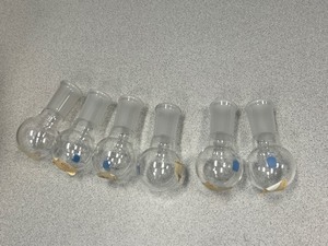 lot 81 image: 6 - Boiling Flasks 50ml Round Bottom, 2440