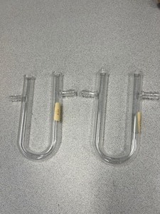 lot 82 image: 2 - Drying Tubes U Shaped 150mm With Side Arm