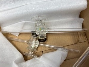 lot 123 image: Straight and Cross Used Valve Tubes, With Stoppers