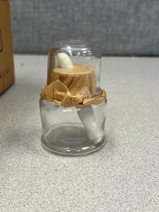 lot 126 image: 12 - Balsam Varnish Bottles MERCER GLASS, 3 Inches Tall