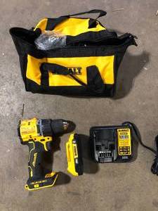 DEWALT ATOMIC 20-Volt Lithium-Ion Cordless Compact 12 in. DrillDriver Kit with 2.0Ah Battery, Charger and Bag  Customer Returns See Pictures