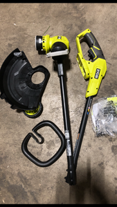 RYOBI ONE 18V 13 in. Cordless Battery String TrimmerEdger (Tool Only)  Customer Returns See Pictures