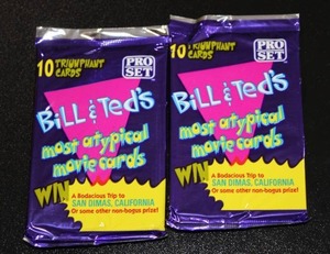 lot 32 image: 1991 Pro Set Bill & Teds Most Atypical Movie Cards Unopened Pack Lot  23 Packs