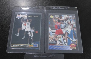 lot 71 image: 1993 Upper Deck Shaquille ONeal 3 Different Rookie Cards  3 Cards