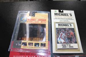 lot 95 image: Michael Jordan Box Set & Comerative Card Lot  4 Items