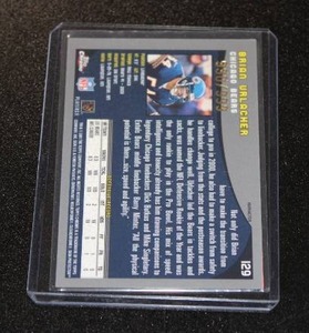 lot 102 image: 2001 Topps Chrome Brian Urlacher Refractor #129 999  Only 999 Exist