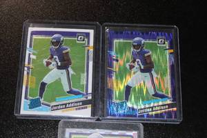 lot 137 image: 2023 Jordan Addison Rookie Card Lot  3 Rookie Cards