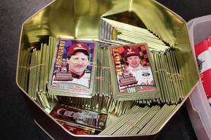 lot 154 image: 1995 Metallic Impressions Nascar Winston Cup Champions Metal Trading Card Lot & Unopened Packs