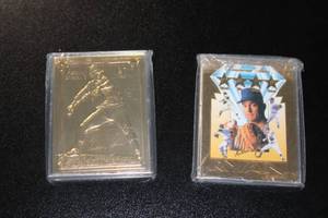 lot 113 image: Nolan Ryan 23K Gold Commemorative Card Lot  2 Commemorative Cards