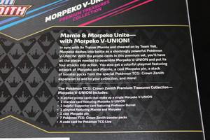 lot 117 image: Pokemon Crown Zenith Morpeko V-Union Premium Treasures Collection Box