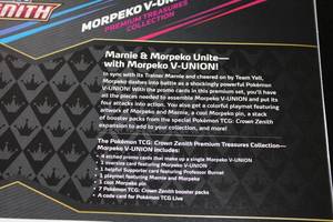 lot 119 image: Pokemon Crown Zenith Morpeko V-Union Premium Treasures Collection Box