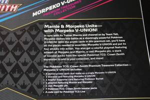 lot 120 image: Pokemon Crown Zenith Morpeko V-Union Premium Treasures Collection Box