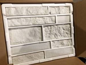 5 Boxes of AIRSTONE Birch Bluff White Cement Standard Primary Wall Tiles   Customer Returns see Pictures
