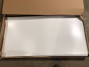 Delta Allura 60 in. W x 58 in. H Five Piece Glue Up Tub Surrounds in High Gloss White Customer Returns see Pictures