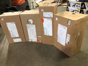 Lot of Assorted Bathroom Cabinets Various Models and Conditions  Customer Returns see Pictures
