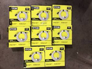 Lot of RYOBI EZClean Power Cleaner 20 ft. Pressure Washer Hose Customer Returns see Pictures