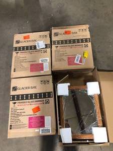 Lot of Assorted Bathroom Mirrors Various Models and Conditions  Customer Returns see Pictures