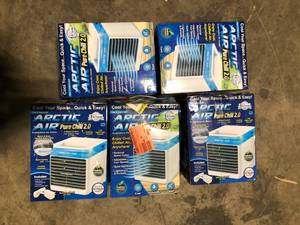 Lot of ARCTIC AIR 76 CFM 4 Speed Portable Evaporative Cooler for 45 sq. ft.   Customer Returns See Pictures