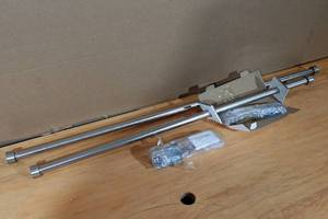 lot 48 image: 2 Curtain Rods 66-120 & 36-66 Chrome Finish