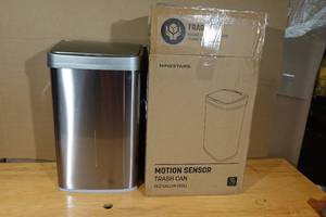 lot 50 image: 13.2 Gallon Motion Sensor Trash Can