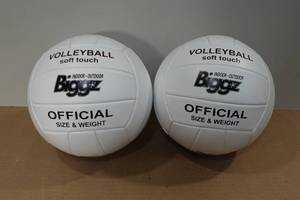 lot 84 image: 2 Biggz Soft Touch Volleyballs