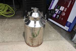 lot 94 image: Moonshine Distiller 8-Gallon Milk Can Distilling Boiler