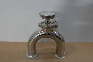 lot 113 image: Stainless Steel Distilling Tube with Thermometer