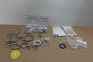 lot 131 image: Assorted Brewing Accessories  -Clamps, Fittings, Gaskets