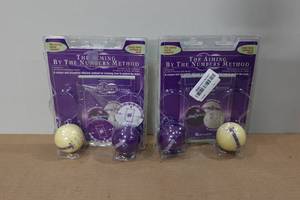 lot 149 image: 2 The Aiming By Numbers Method Billiards Kits